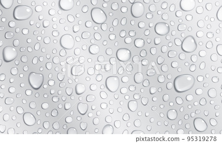 Gray background of water drops Gray background of water drops 95319278