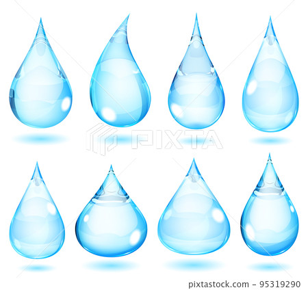 Opaque light blue drops 95319290