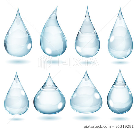 Opaque pale blue drops Opaque pale blue drops 95319291