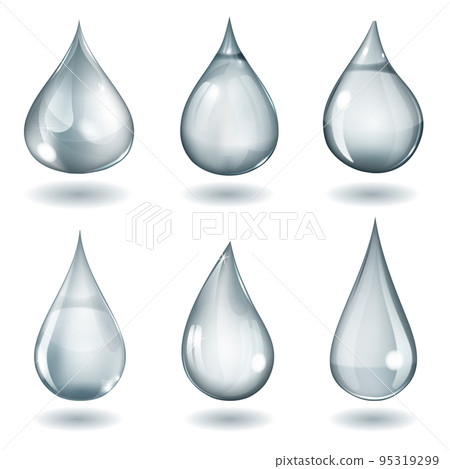 Opaque gray drops 95319299