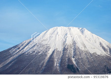 大山的雪景（來自寶木町） 95319876