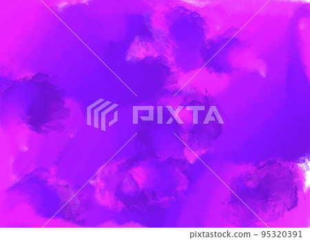 Hand painted watercolor blue pink , abstract background illustration 95320391