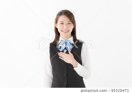 Woman dressed in office clothes 95320473