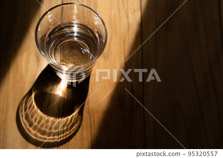 Water that entered the glass Water that entered the glass 95320557