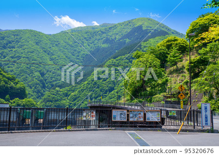 秩父湖,二瀨水壩,觀景台附近的景色,初夏的景色 秩父湖,二瀨水壩,觀景台附近的景色,初夏的景色 95320676