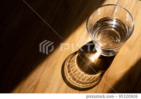 Water that entered the glass 95320926