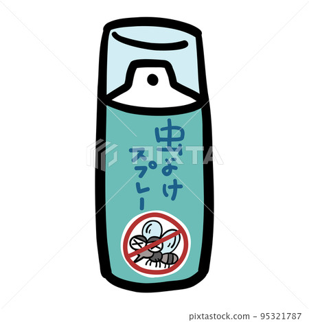 Illustration material of insect repellent spray Illustration material of insect repellent spray 95321787