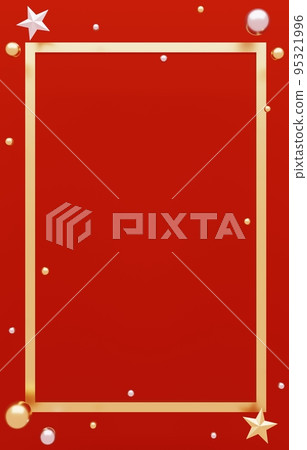 3D material_metal frame_red 3D material_metal frame_red 95321996