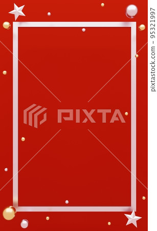 3D材質_金屬框架_紅色 3D材質_金屬框架_紅色 95321997