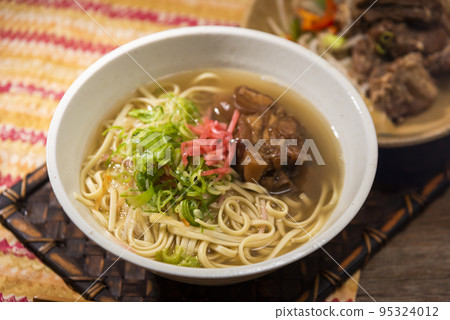 Okinawa soba with tebi ruchi (Okinawa local cuisine) 95324012