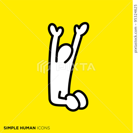 Simple Human Icon Series "Worshiper" 95324625