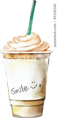 Hot drink watercolor style vector illustration 95326180