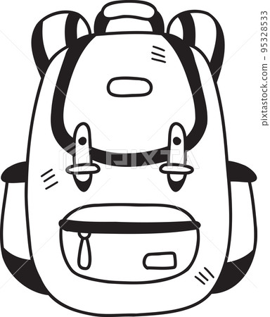 Hand Drawn backpack for students illustration Hand Drawn backpack for students illustration 95328533