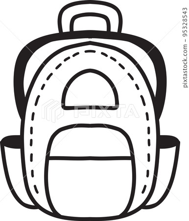 Hand Drawn backpack for students illustration Hand Drawn backpack for students illustration 95328543