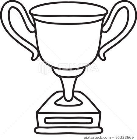 Hand Drawn trophy illustration 95328669