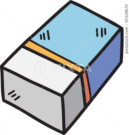 Hand Drawn eraser illustration Hand Drawn eraser illustration 95328670