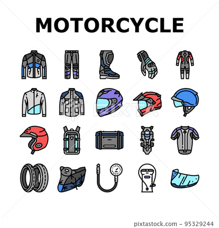 motorcycle bike motor sport icons set vector motorcycle bike motor sport icons set vector 95329244