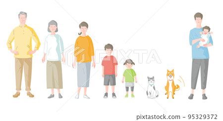 Three generations family Three generations family 95329372