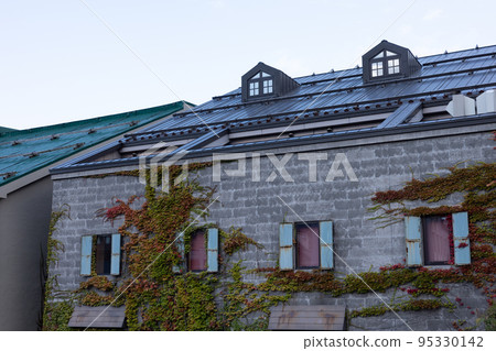 Old and very beautiful building in Otaru, Hokkaido, Japan 95330142