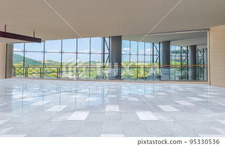 現代建築 無人大廳（大廳） 室內空間 地面背景 95330536