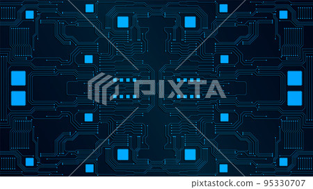 technology background with hi-tech digital data technology background with hi-tech digital data 95330707