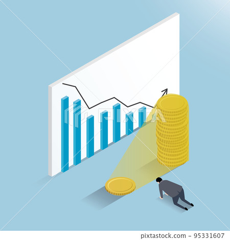 Isometric _ A man who lost a lot in leveraged stock trading 95331607