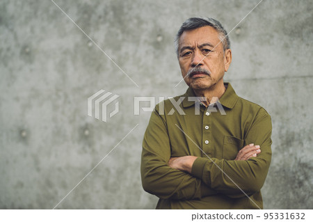 70多歲的白髮老人 70多歲的白髮老人 95331632
