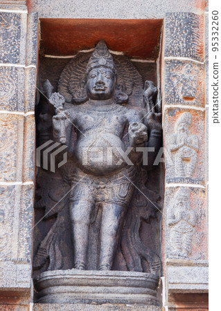 Ancient Sculpture of Daitya on Gopuram of Nataraja Temple, Chidambaram, Tamilnadu, India Ancient Sculpture of Daitya on Gopuram of Nataraja Temple, Chidambaram, Tamilnadu, India 95332260