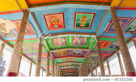 Paintings of Lord Shiva in different forms on Ceiling of Mandapam in Nataraja Temple, Chidambaram, Tamilnadu, India Paintings of Lord Shiva in different forms on Ceiling of Mandapam in Nataraja Temple, Chidambaram, Tamilnadu, India 95332280