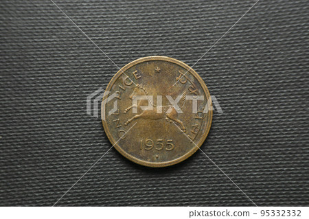 1 Pice 1955 Republic of India, Front view 1 Pice 1955 Republic of India, Front view 95332332
