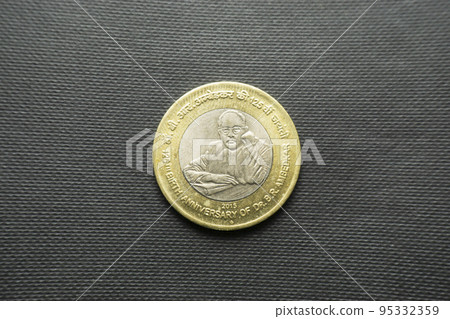 10 Rupee Coin, India commemorating 125th Birth Anniversary of Dr. B R Ambedkar 10 Rupee Coin, India commemorating 125th Birth Anniversary of Dr. B R Ambedkar 95332359