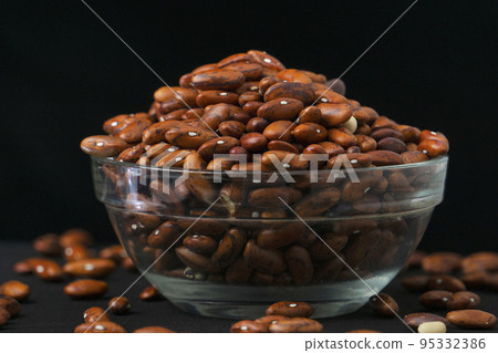 Red kidney beans, macro closeup, Satara, Maharashtra, India Red kidney beans, macro closeup, Satara, Maharashtra, India 95332386