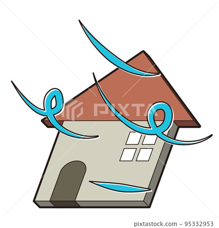 強風和房子 95332953