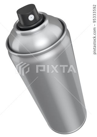 Can of spray paint isolated on white background. Spray bottle and dispenser Can of spray paint isolated on white background. Spray bottle and dispenser 95333592
