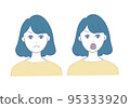 一個帶著憤怒表情的女人的插圖 95333920