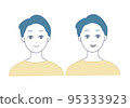 一個帶著笑表情的男人的插圖 95333923