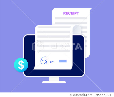 receipt document form 95333994