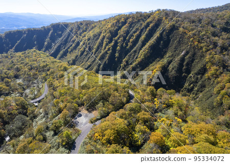 秋葉鳥瞰新雪谷新見山口 95334072