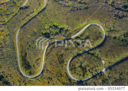 Aerial view of Niseko panorama line Aerial view of Niseko panorama line 95334077