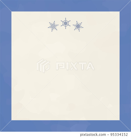 Kazahana winter Japanese style square frame background frame illustration Kazahana winter Japanese style square frame background frame illustration 95334152