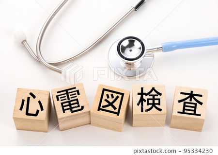 Medical image photo ECG test Medical image photo ECG test 95334230