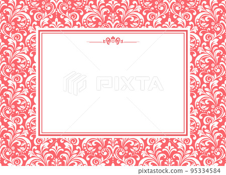 Abstract floral pink pattern. Vector seamless background. Perfect for invitations or announcements. Abstract floral pink pattern. Vector seamless background. Perfect for invitations or announcements. 95334584