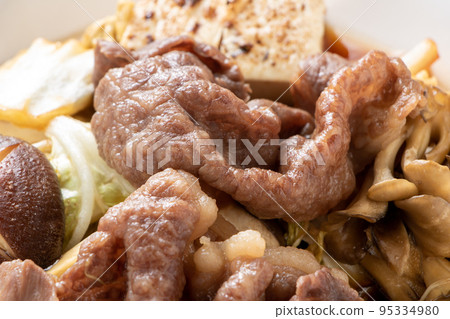 Sukiyaki-style boiled beef up. Sukiyaki-style boiled beef up. 95334980