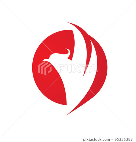 Phoenix Vector Icon Illustration 95335392