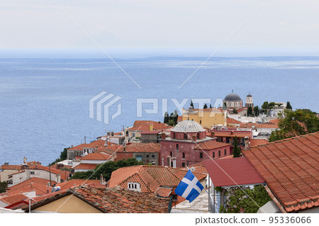 Muslim Khalil Bey Mosque and greek orthodox Christian Holy Church Muslim Khalil Bey Mosque and greek orthodox Christian Holy Church 95336066