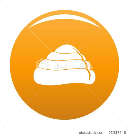 Ocean shell icon. Simple illustration of ocean shell vector icon for any design orange Ocean shell icon. Simple illustration of ocean shell vector icon for any design orange 95337546