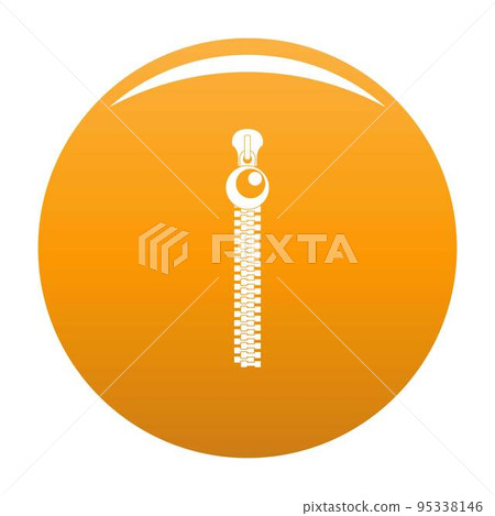 Bulb zip icon. Simple illustration of bulb zip vector icon for any design orange Bulb zip icon. Simple illustration of bulb zip vector icon for any design orange 95338146