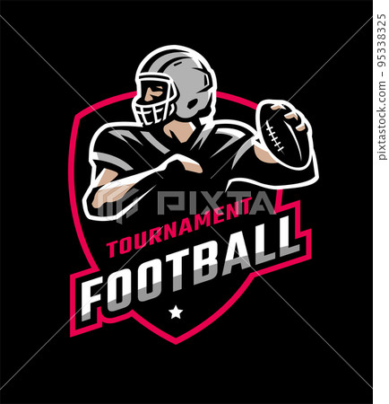 American football player, Stock vector