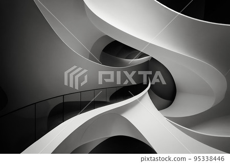 Architecture abstract background modern spectacular design 95338446