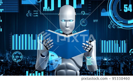 Future financial technology controll by AI robot huminoid uses machine learning Future financial technology controll by AI robot huminoid uses machine learning 95338460